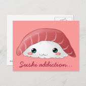 briefkaart "Maguro sushi" (Voorkant / Achterkant)