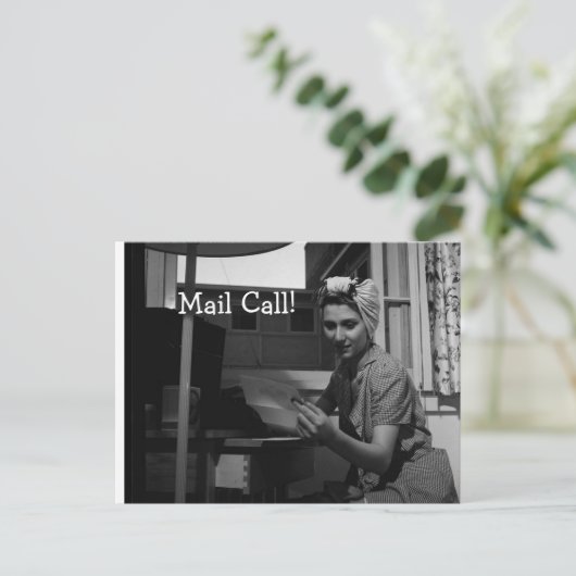 Briefkaart Mail Call (Staand voorkant)