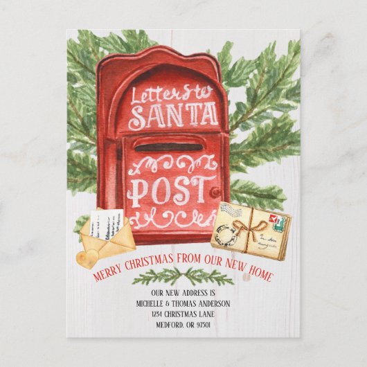 Briefkaart  mailbox Moving Announcement (Voorkant)