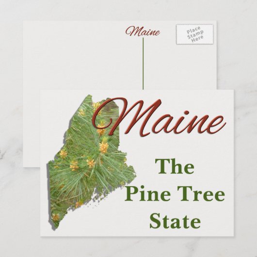 BRIEFKAART - MAINE (Voorkant / Achterkant)