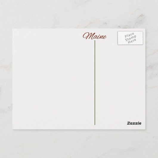 BRIEFKAART - MAINE (Achterkant)