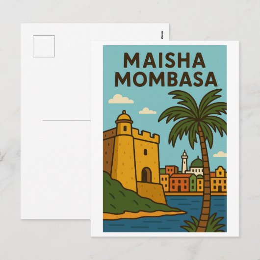 Briefkaart - Maisha Mombasa (Voorkant / Achterkant)
