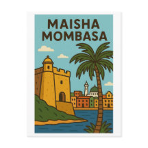 Briefkaart - Maisha Mombasa