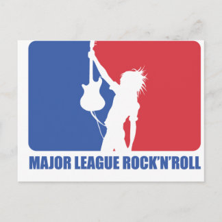 BRIEFKAART - MAJOR LEAGUE ROCK'N'ROLL