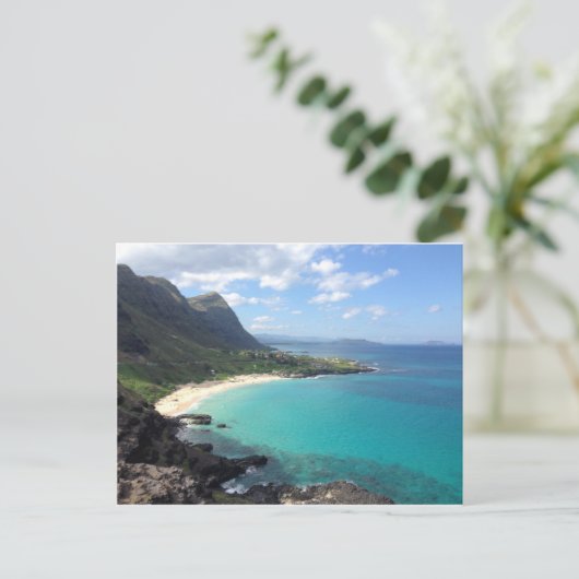 Briefkaart Makapuu van Hawaï (Staand voorkant)