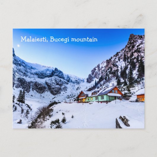 Briefkaart Malaiesti, Bucegi-berg Roemenië (Voorkant)
