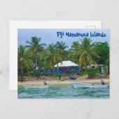 Briefkaart Mamanuca-eilanden Fiji (Voorkant / Achterkant)