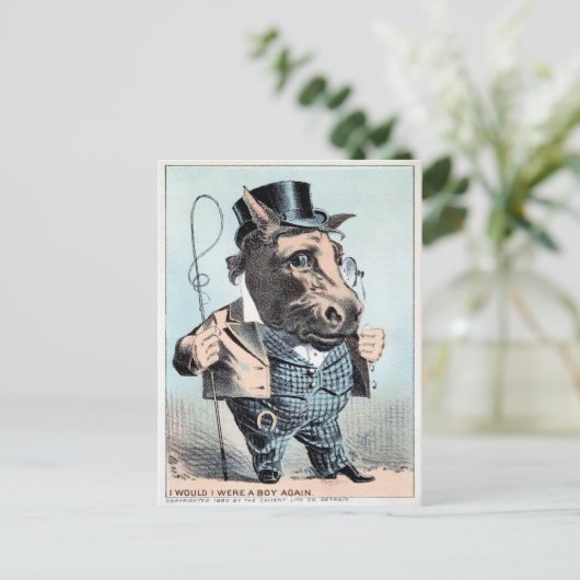 Briefkaart  Man (Staand voorkant)