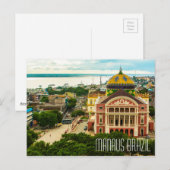 Briefkaart Manaus Brazilië (Voorkant / Achterkant)