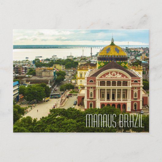 Briefkaart Manaus Brazilië (Voorkant)