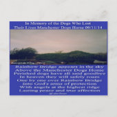 Briefkaart Manchester Regenboog Gedicht (Voorkant)