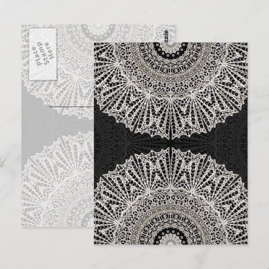 Briefkaart Mandala Mehndi Style G384 (Voorkant / Achterkant)