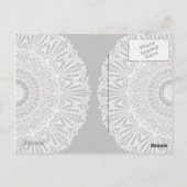 Briefkaart Mandala Mehndi Style G384 (Achterkant)