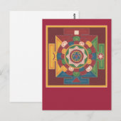 BRIEFKAART Mandala van de 5 Elementen (Voorkant / Achterkant)