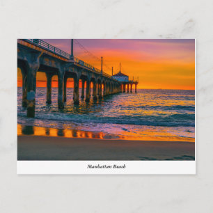 Briefkaart Manhattan Beach Pier