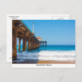 Briefkaart Manhattan Beach Pier (Voorkant / Achterkant)