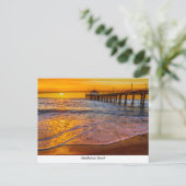 Briefkaart Manhattan Beach Pier (Staand voorkant)