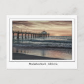 Briefkaart Manhattan Beach Pier (Voorkant)