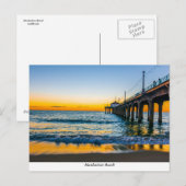 Briefkaart Manhattan Beach Pier (Voorkant / Achterkant)