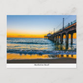 Briefkaart Manhattan Beach Pier (Voorkant)