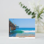 Briefkaart Manhattan Beach Pier (Staand voorkant)