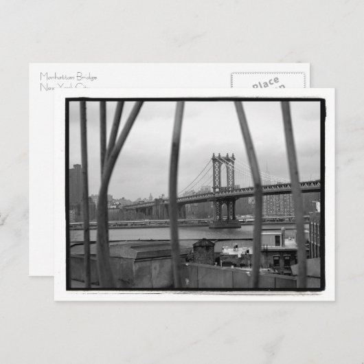 Briefkaart Manhattan Bridge (Voorkant / Achterkant)