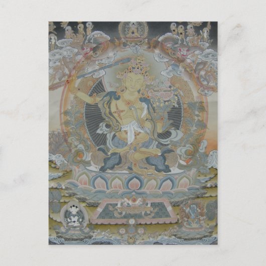 Briefkaart Manjushri (Voorkant)