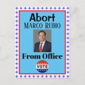 Briefkaart Marco Rubio afbreken (Voorkant)