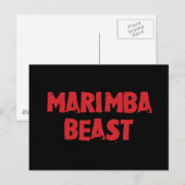 Briefkaart Marimba Beast (Voorkant / Achterkant)