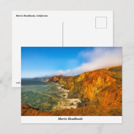 Briefkaart Marin Headlands (Voorkant / Achterkant)