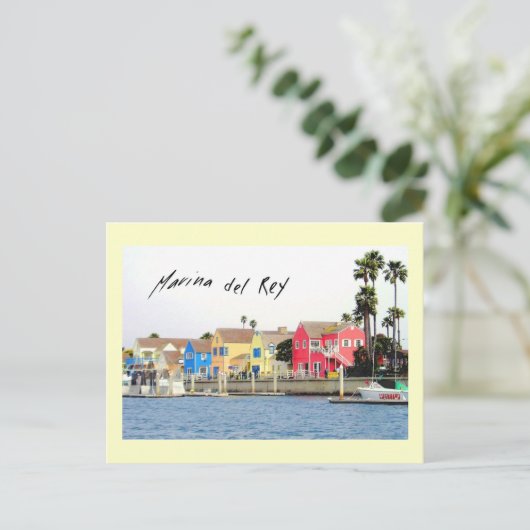 Briefkaart Marina del Rey (Staand voorkant)