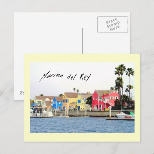 Briefkaart Marina del Rey (Voorkant / Achterkant)