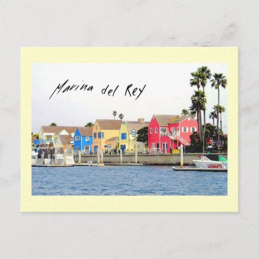 Briefkaart Marina del Rey (Voorkant)