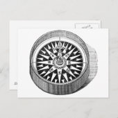 Briefkaart - Mariner Compass (Voorkant / Achterkant)
