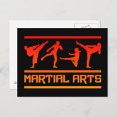 Briefkaart Martial Arts - pas aan! (Voorkant / Achterkant)