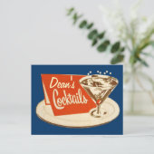  Briefkaart - Martini Glass Cocktails (Staand voorkant)