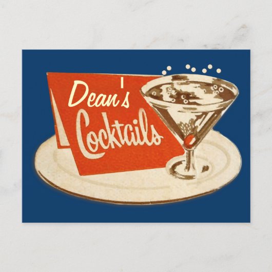  Briefkaart - Martini Glass Cocktails (Voorkant)
