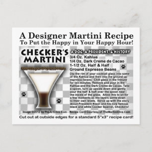 BRIEFKAART MARTINI RECIPE CHECKER