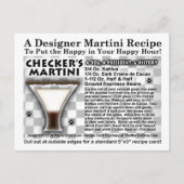 BRIEFKAART MARTINI RECIPE CHECKER (Voorkant)