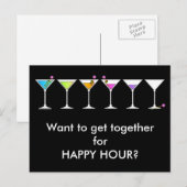 Briefkaart - Martinis Going, Going, GONE (Voorkant / Achterkant)