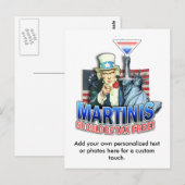 Briefkaart - Martinis moet belastingvrij zijn (Voorkant / Achterkant)