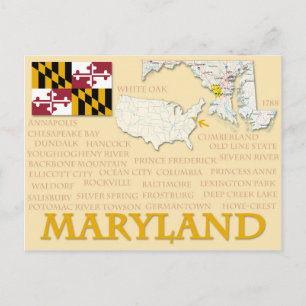 Briefkaart "Maryland"