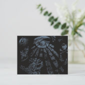 Briefkaart Masonic Fantasy Blauw (Staand voorkant)