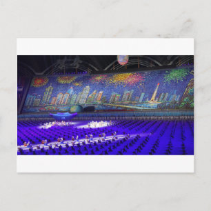 Briefkaart Mass Games Noord-Korea