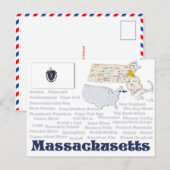 Briefkaart "Massachusetts" (Voorkant / Achterkant)