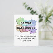 Briefkaart - MASTER MIXOLOGIST (Staand voorkant)