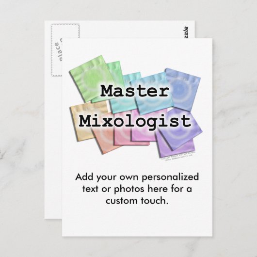 Briefkaart - MASTER MIXOLOGIST (Voorkant / Achterkant)