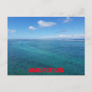 Briefkaart Mauritius-Oceaan