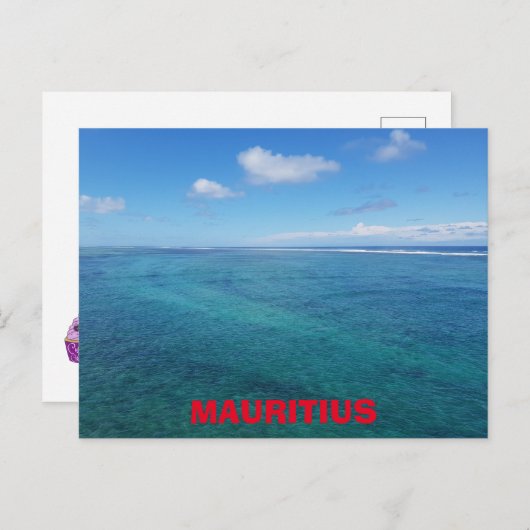 Briefkaart Mauritius-Oceaan (Voorkant / Achterkant)