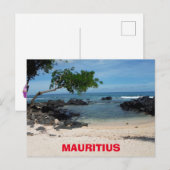Briefkaart Mauritius Rocky Beach Cove (Voorkant / Achterkant)